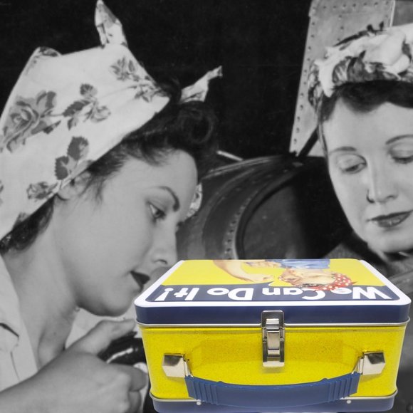 Rosie the Riveter Retro Metal Lunch Box - "Smithsonian Edition". - Picture 5 of 8
